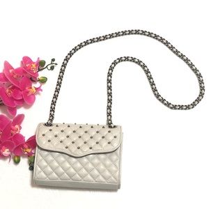 Rebecca Minkoff Gray Quilted Affair with Studs